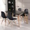 Table mange scandinave  noir 120 CM