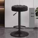 Tabouret  de bar   haut  capitoné   en  noir