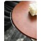 Table d'appoints  ronds  pieds  arc en  boule  marron   40 CM