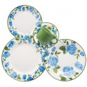 SET SERVICE DE TABLE 20 PCS  FLORAL  DONNA ALICE