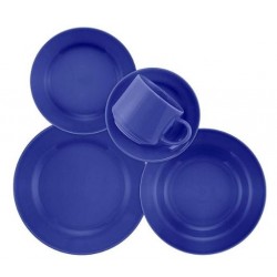 OP SET SERVICE DE TABLE 20 PCS BLEU DONNA AZUL