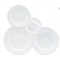 SET SERVICE DE TABLE 20 PCS BLANC LUXE  DONNA BRACO