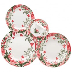 SET SERVICE  DE TABLE 20 PCS  DONNA JARDIM TROPICAL