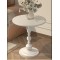 Table d' appointe  rond  style vintage   blanc