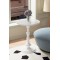 Table d' appointe  rond  style vintage   blanc