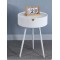 Table d' appoint  stylé  rond trepieds  noir