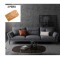 sofa extra large masculin 4 personnes cuir veritable