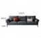 sofa extra large masculin 4 personnes cuir veritable